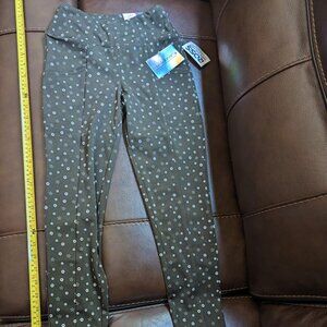La Winner Leggings Brown/Greenish Floral Pants Size S has pockets in the front